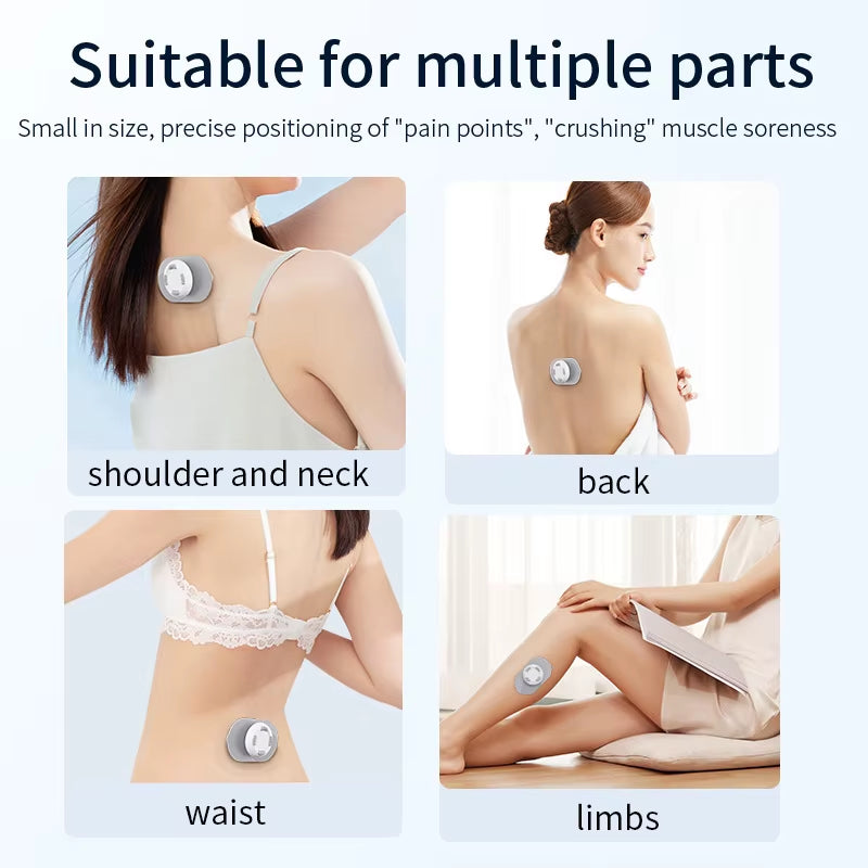 Portable Electric TENS Wireless Remote Control Massager Low Pressure Pulse Massage Belt for Body for Waist Back Cervical