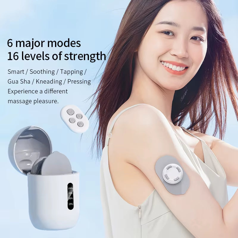 Portable Electric TENS Wireless Remote Control Massager Low Pressure Pulse Massage Belt for Body for Waist Back Cervical