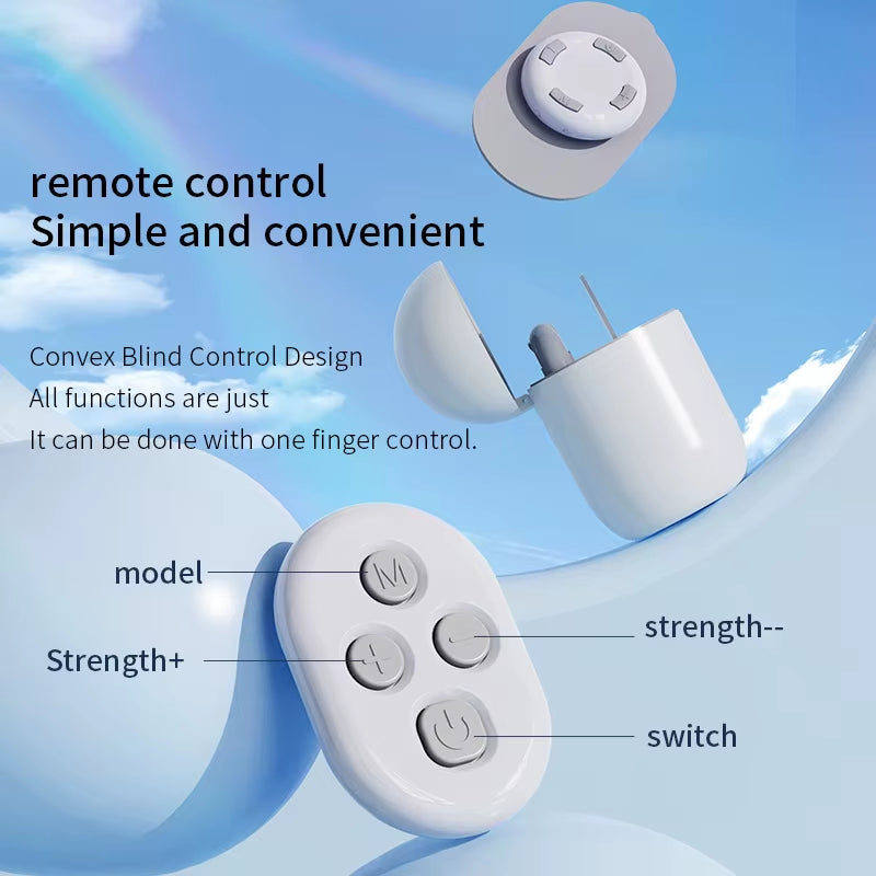 Portable Electric TENS Wireless Remote Control Massager Low Pressure Pulse Massage Belt for Body for Waist Back Cervical